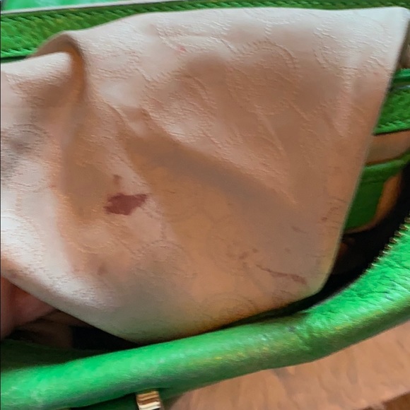 Green Michael Kors Purse with Strap - Picture 7 of 9